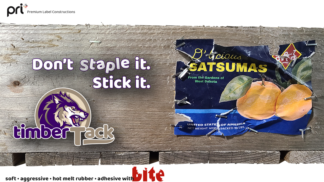Don't staple it. Stick it. timberTack